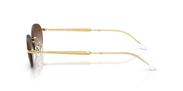 RB3767 Arista goud MetaalSunglass Frames van B24, Zijaanzicht