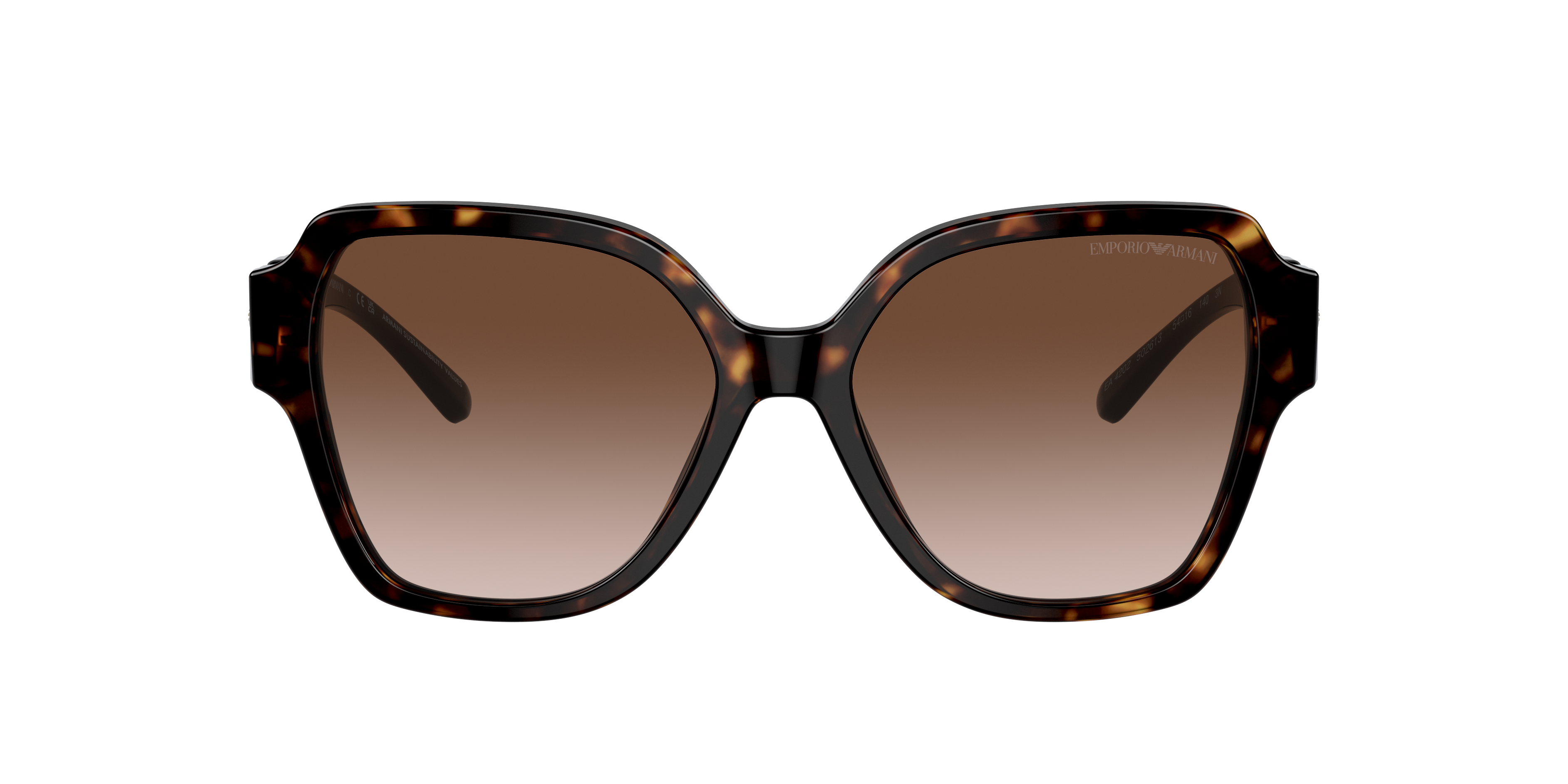 EA4202 Glänzendes Havanna AcetatSunglass Frames von B24, mit getönten Gläsern