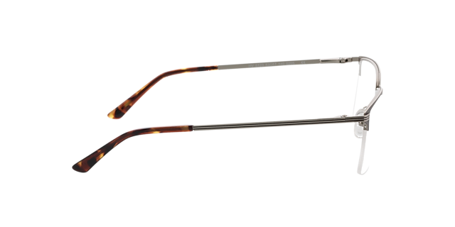 Ross Matzilver  &  bruin MetaalEyeglass Frames van B24, Zijaanzicht