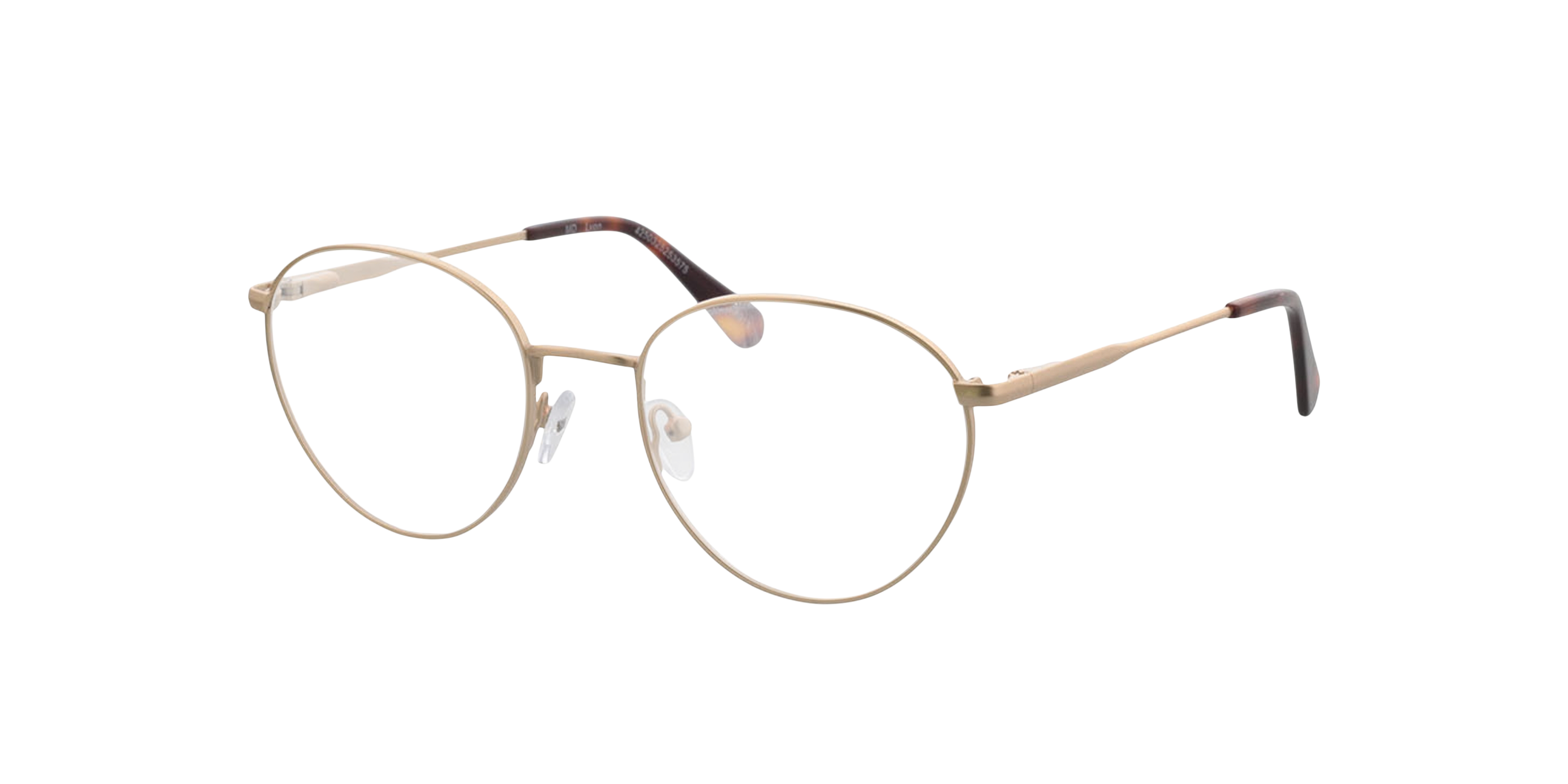 Lyon Matgoud  &  Havana MetaalEyeglass Frames van B24, Hoekweergave