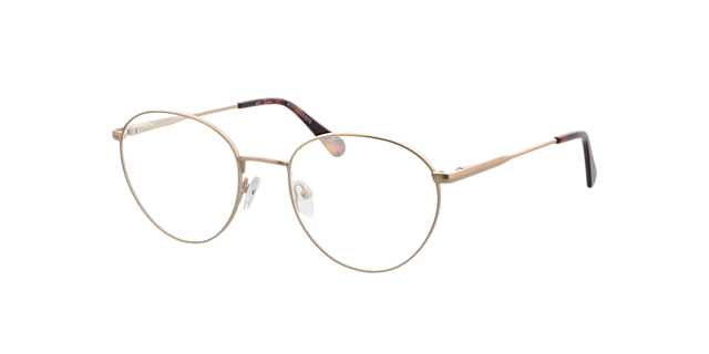 Lyon Matgoud  &  Havana MetaalEyeglass Frames van B24, Hoekweergave