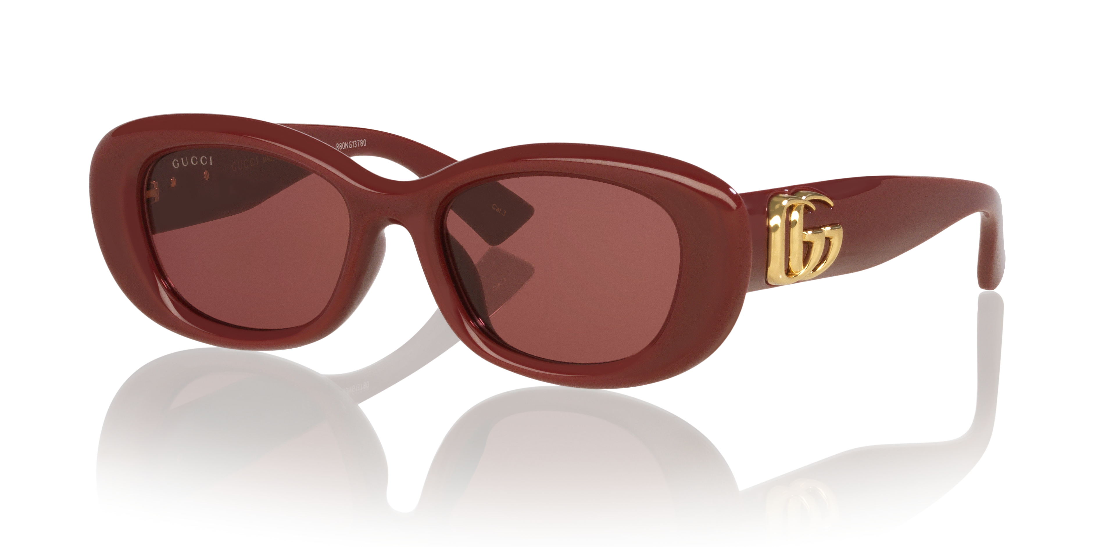 GG1829SK Burgunderrot KunststoffSunglass Frames von B24, Dreiviertelansicht