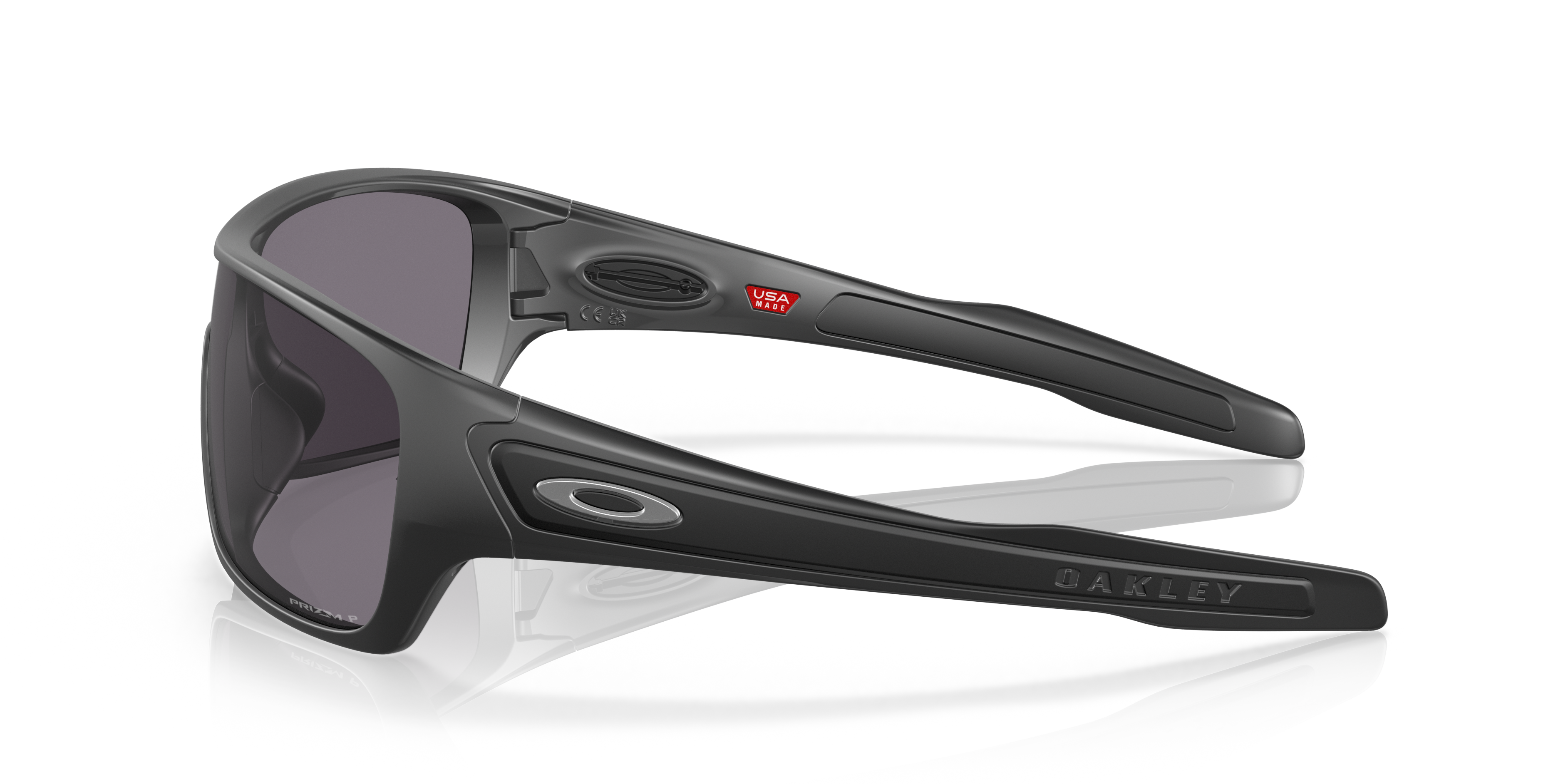 Turbine Rotor Matzwart KunststofSunglass Frames van B24, Zijaanzicht