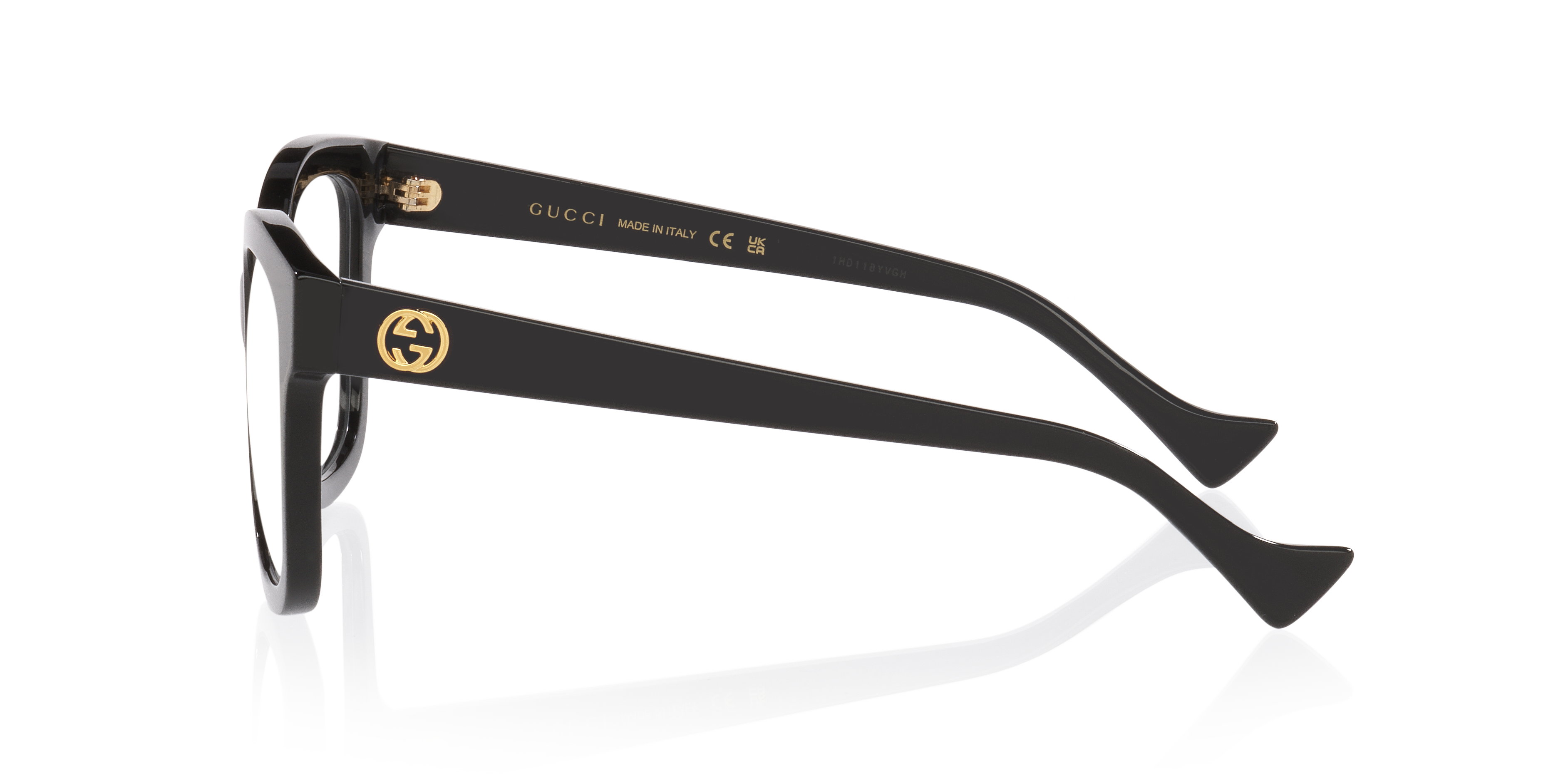 GG1258O Schwarz AcetatEyeglass Frames von B24, Seitenansicht