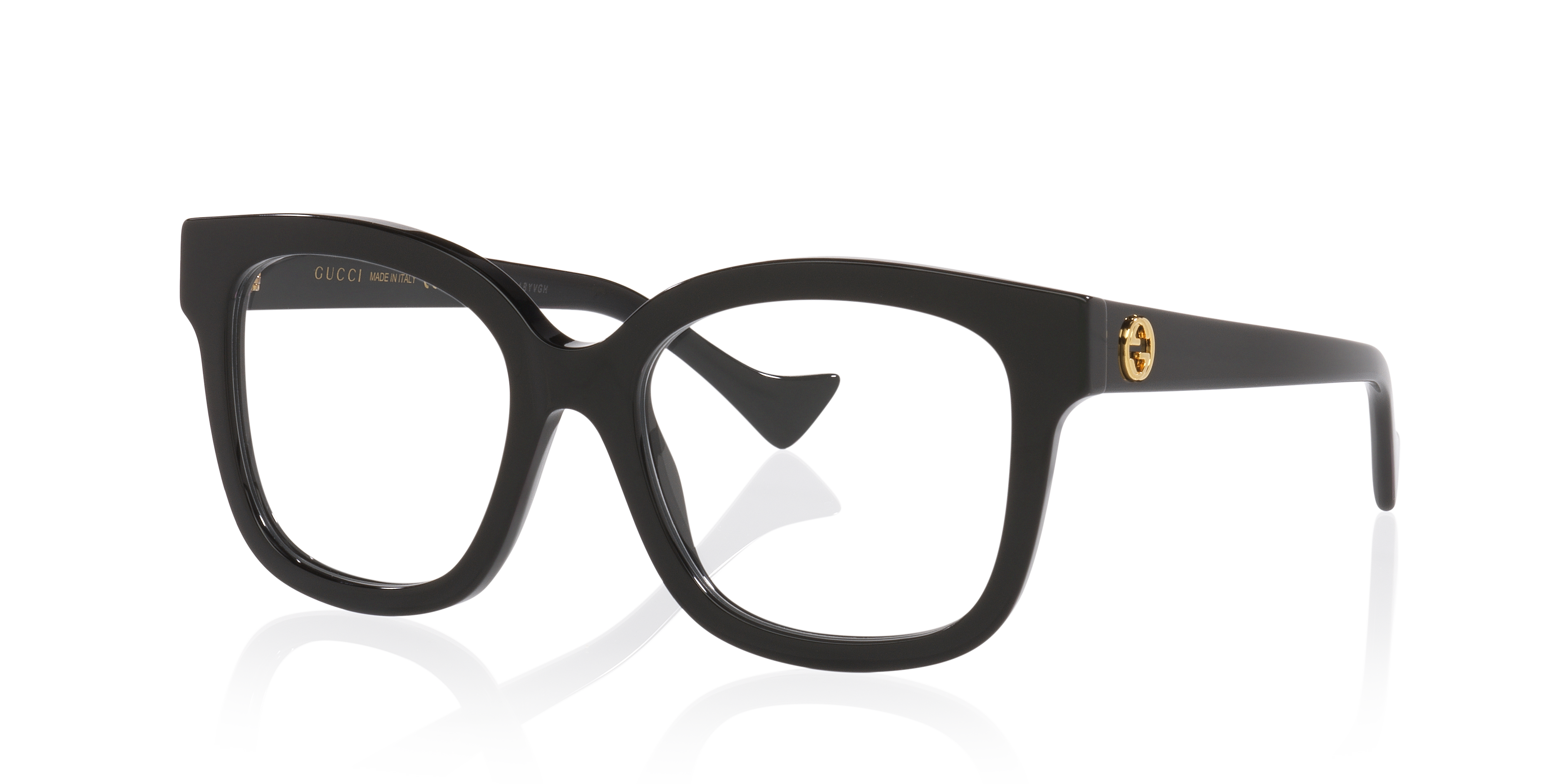 GG1258O Schwarz AcetatEyeglass Frames von B24, Dreiviertelansicht