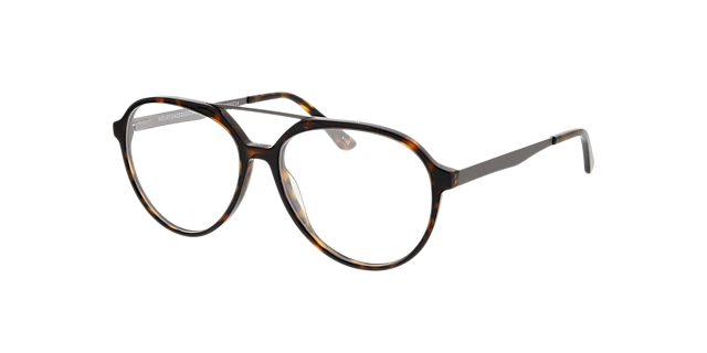 Belmont Havana  &  mat gunmetal AcetaatEyeglass Frames van B24, Hoekweergave