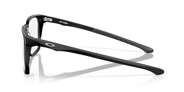 Hip Tone Schwarz satiniert KunststoffEyeglass Frames von B24, Seitenansicht