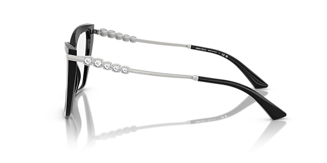 JC3020B Schwarz AcetatEyeglass Frames von B24, Seitenansicht