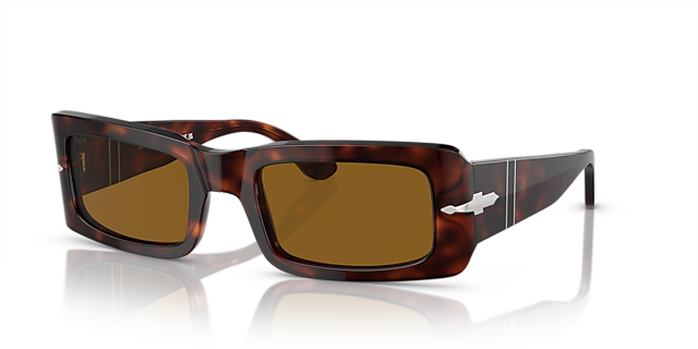 PO3332S Havana AcetatSunglass Frames von B24, Dreiviertelansicht