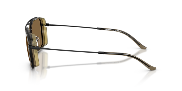 EA2162 Matt Schwarz MetallSunglass Frames von B24, Seitenansicht