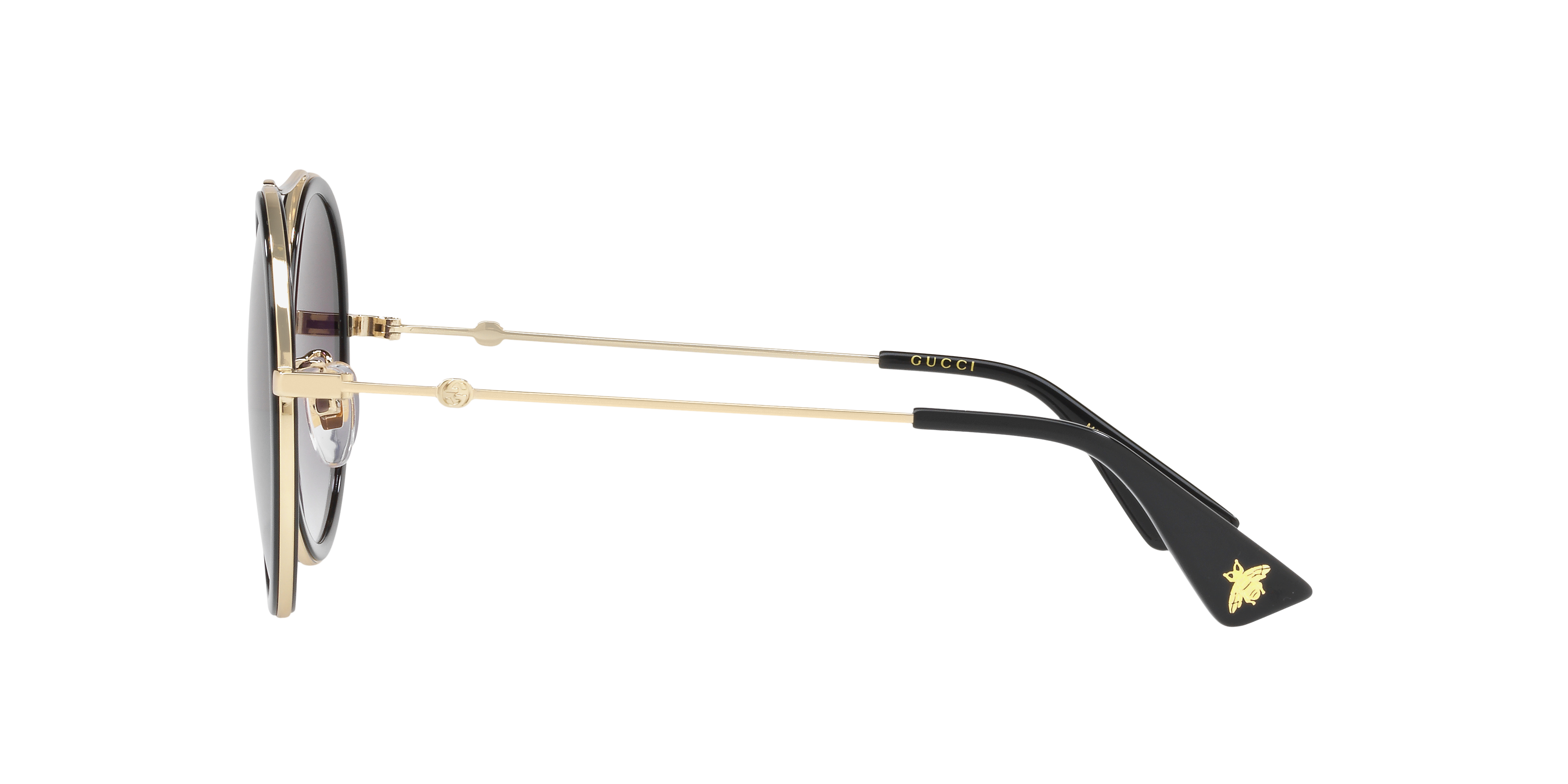 GG0061S Goud MetaalSunglass Frames van B24, Zijaanzicht