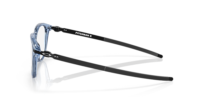 Pitchman™ R Blau transparent KunststoffEyeglass Frames von B24, Seitenansicht