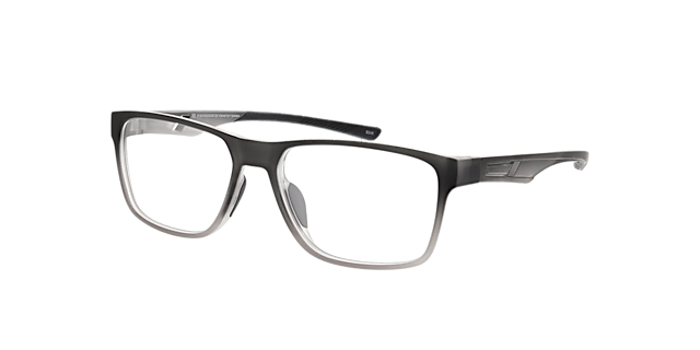 Colorado Mat tweekleurig zwart & grijs KunststofEyeglass Frames van B24, Hoekweergave