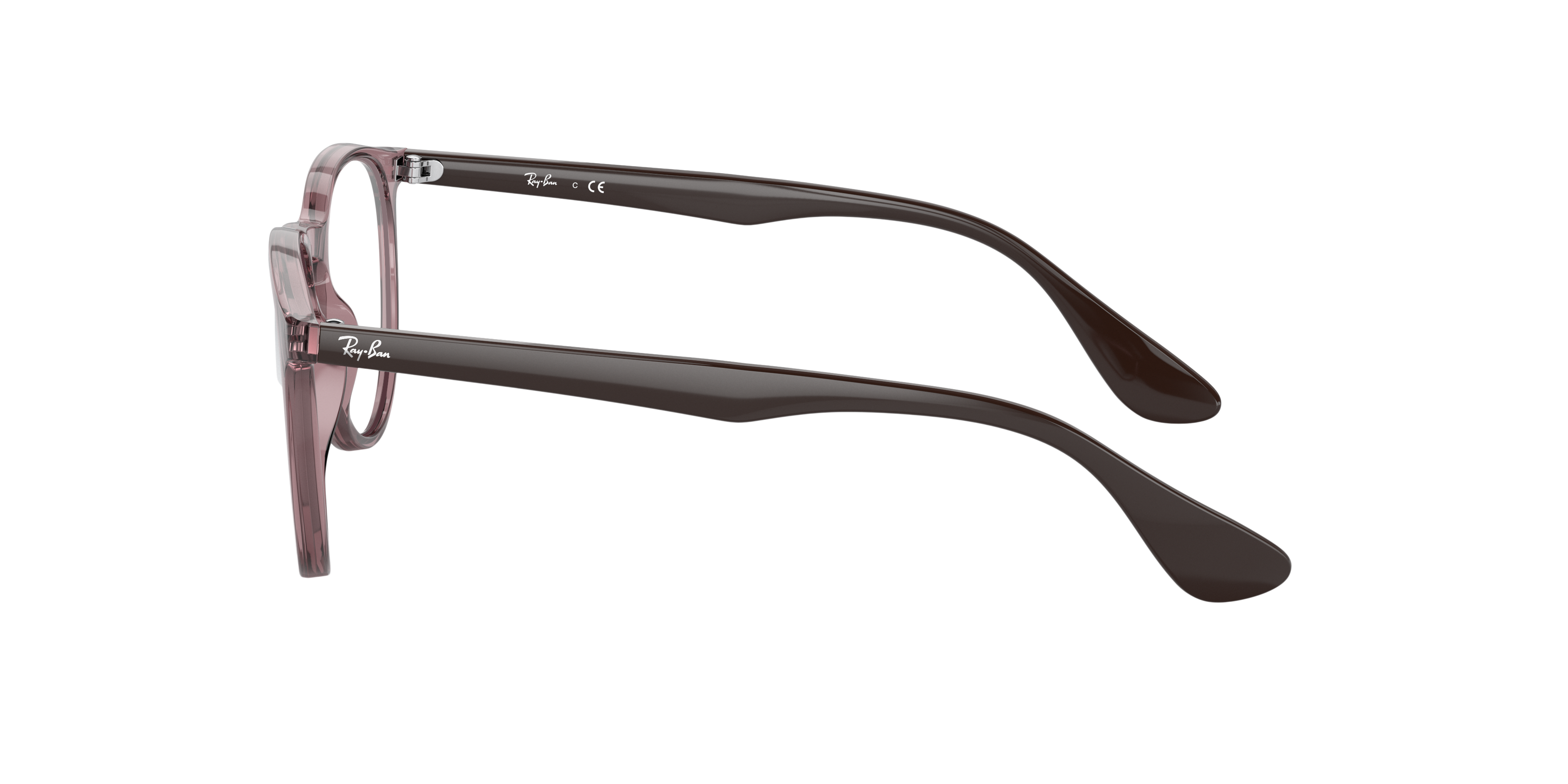 RB7046 Transparant violet KunststofEyeglass Frames van B24, Zijaanzicht