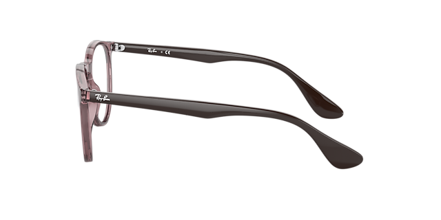 RB7046 Transparant violet KunststofEyeglass Frames van B24, Zijaanzicht