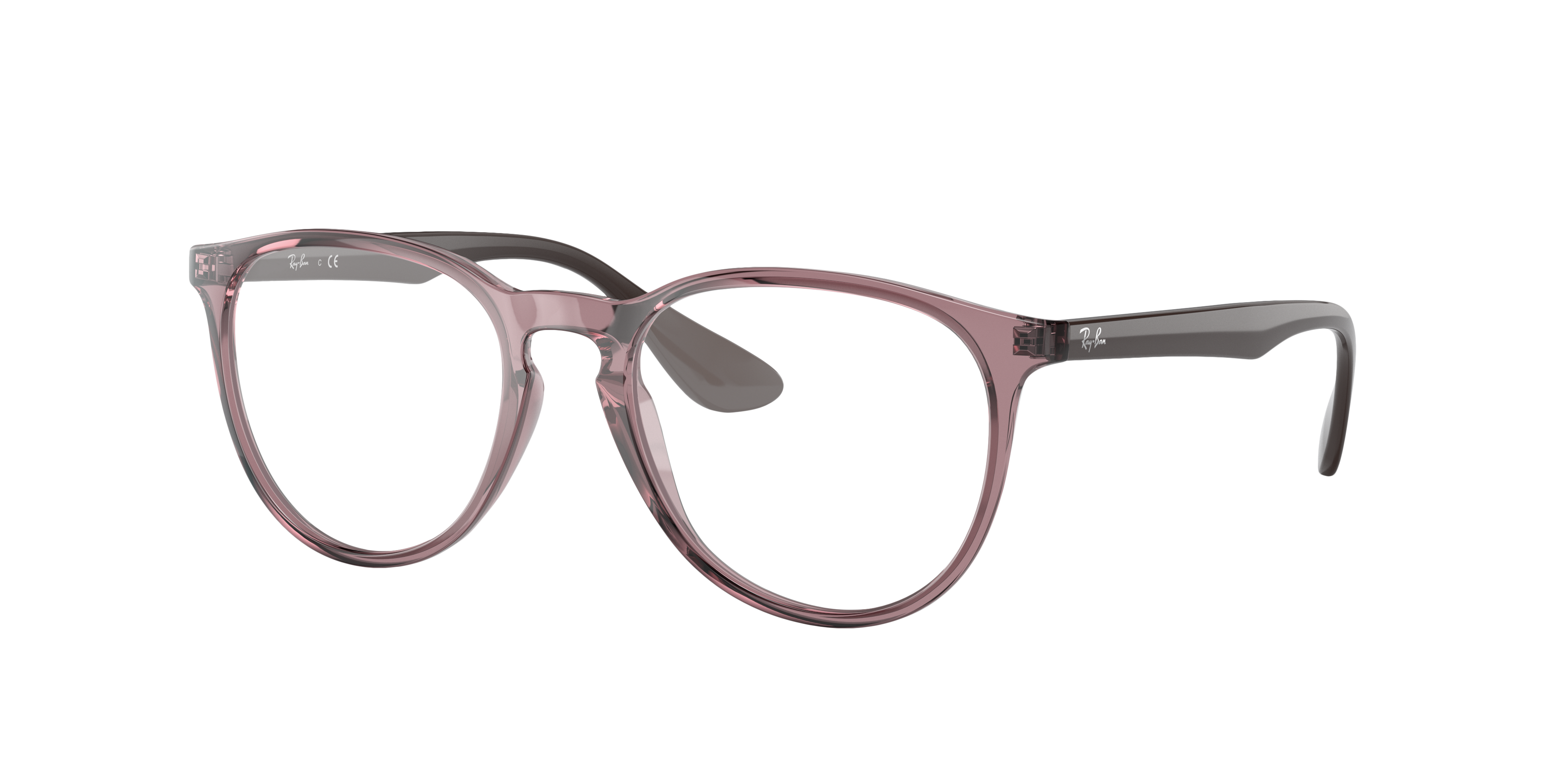 RB7046 Transparant violet KunststofEyeglass Frames van B24, Hoekweergave