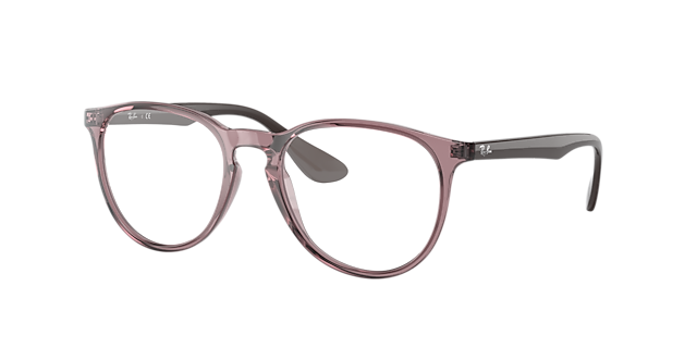 RB7046 Transparant violet KunststofEyeglass Frames van B24, Hoekweergave