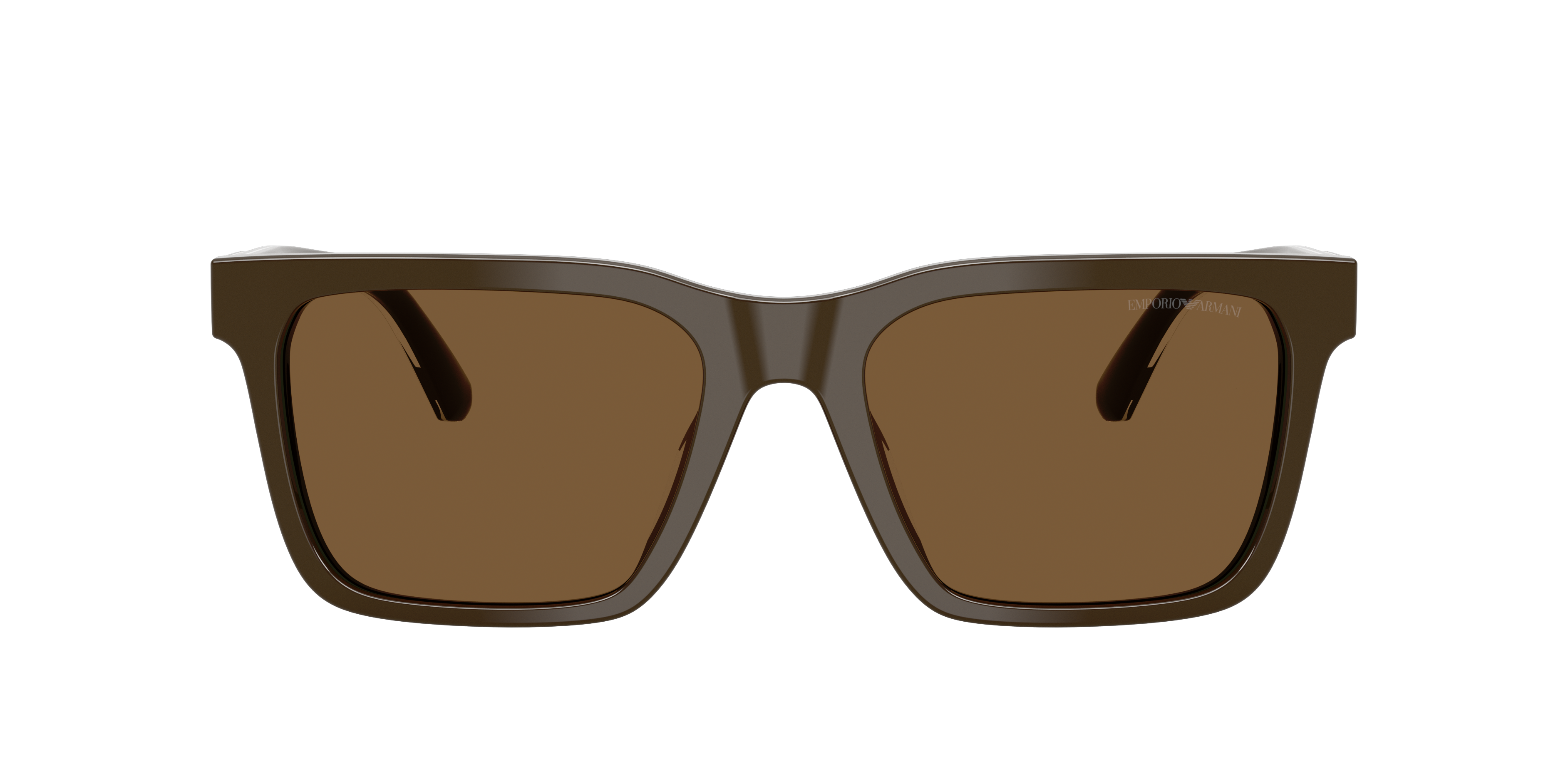 EA4262U Shiny Brown AcetatSunglass Frames von B24, mit getönten Gläsern