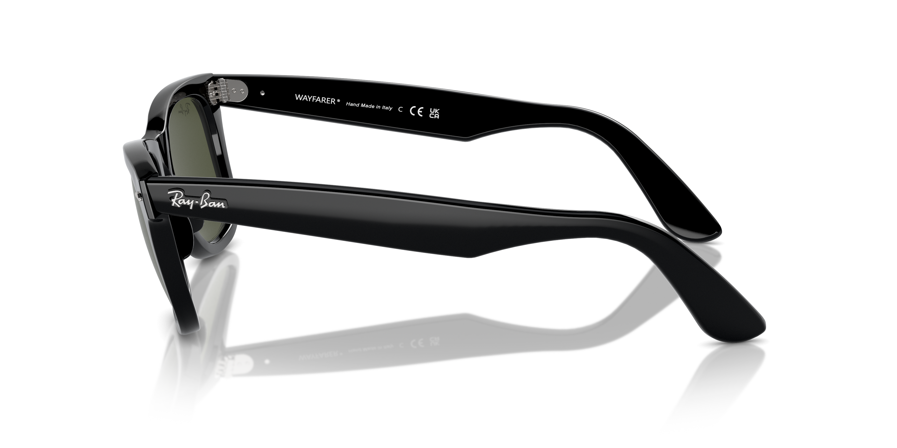 RB2140 Schwarz AcetatSunglass Frames von B24, Seitenansicht