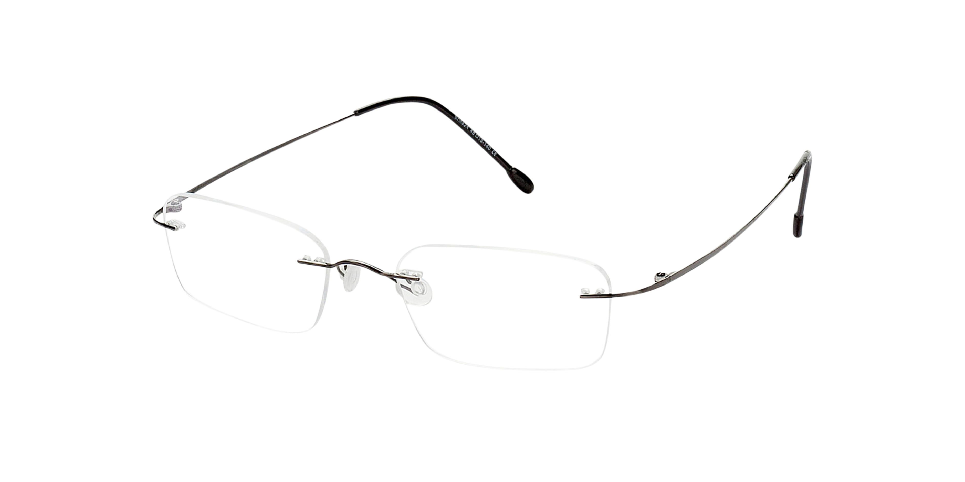 Davos Antraciet TitaanEyeglass Frames van B24, Hoekweergave