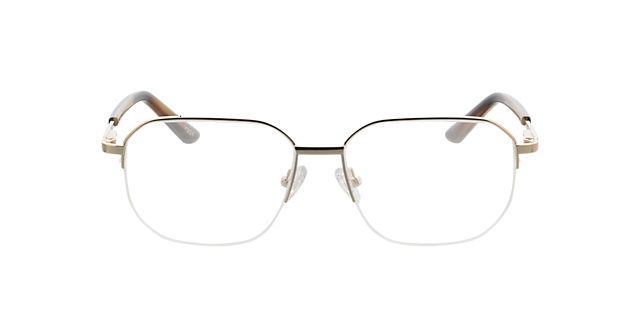 Warren Goud  &  camel hoorn MetaalEyeglass Frames van B24, Vooraanzicht
