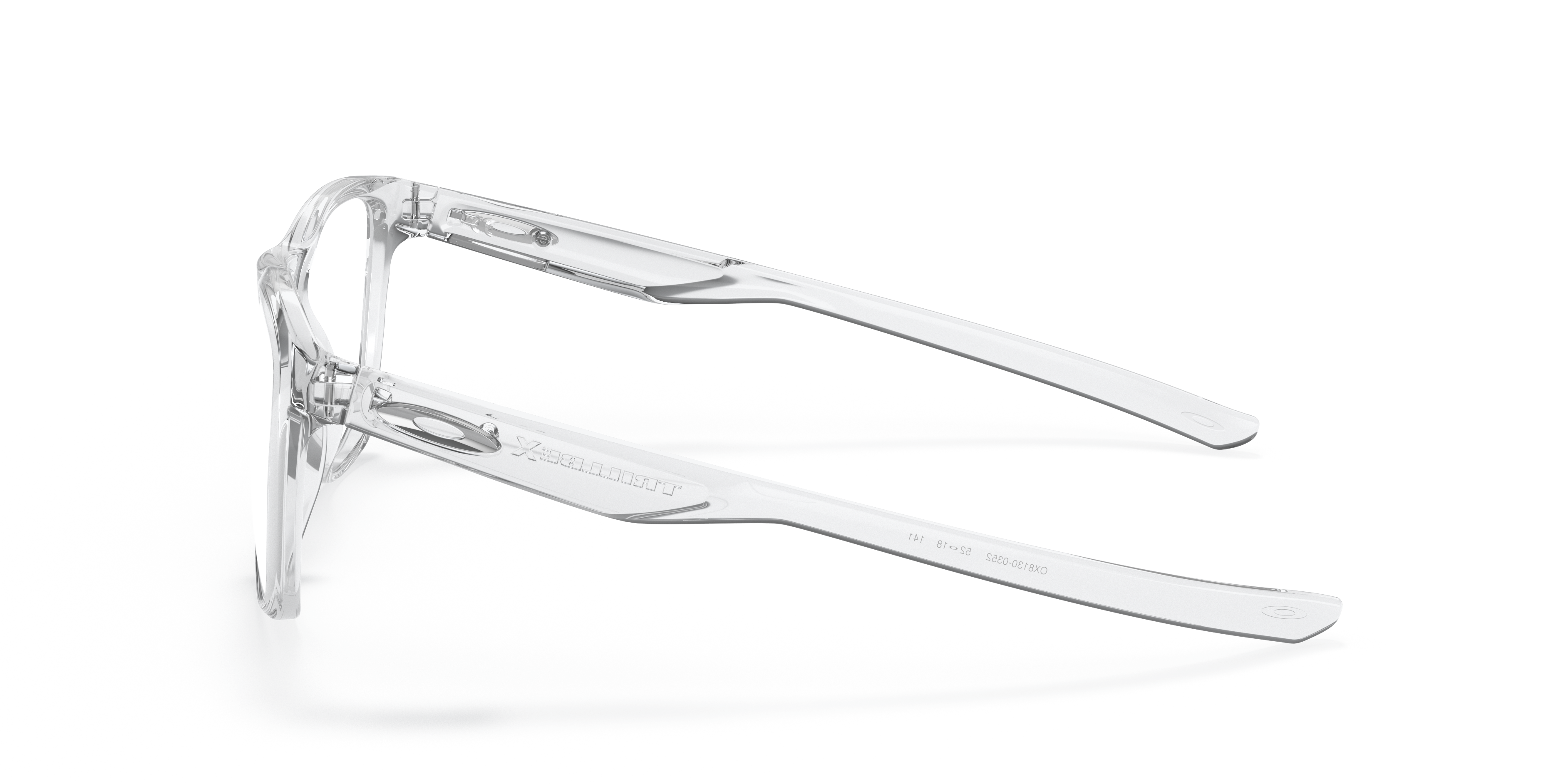 Trillbe™ X Transparent glänzend KunststoffEyeglass Frames von B24, Seitenansicht