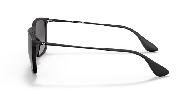 RB4187 Rubber zwart KunststofSunglass Frames van B24, Zijaanzicht