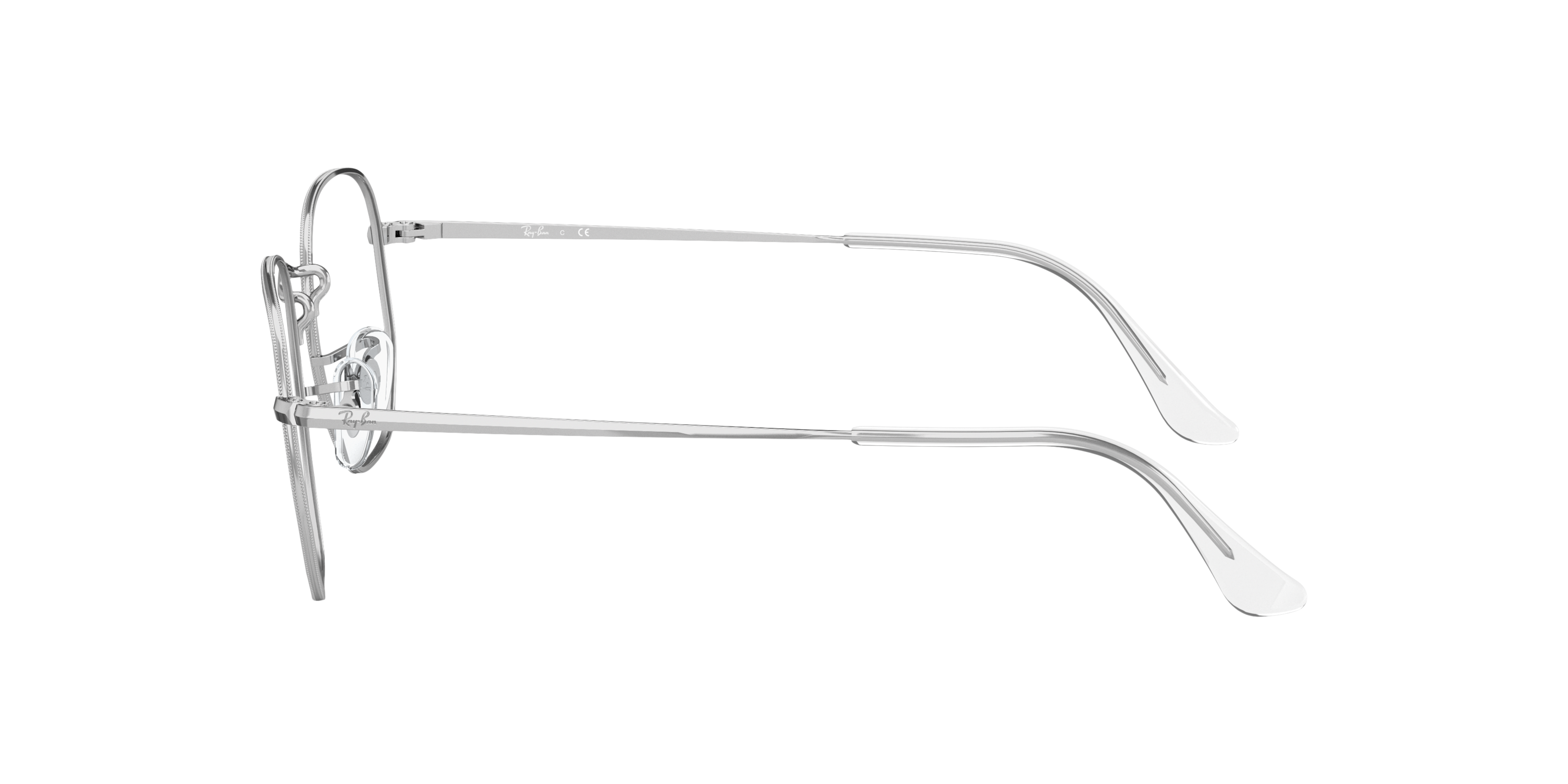 RB6448 Zilver MetaalEyeglass Frames van B24, Zijaanzicht