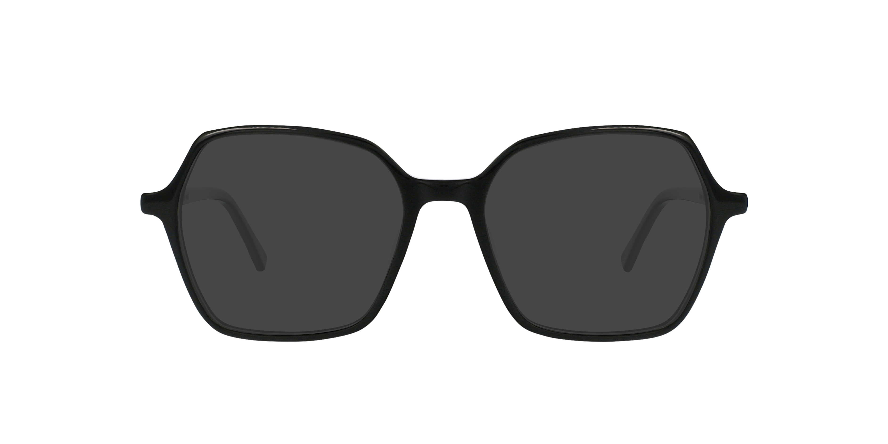 Dalya Jet Black AcetaatEyeglass Frames van B24, met getinte lenzen