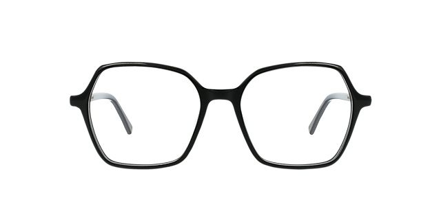 Dalya Jet Black AcetaatEyeglass Frames van B24, Vooraanzicht
