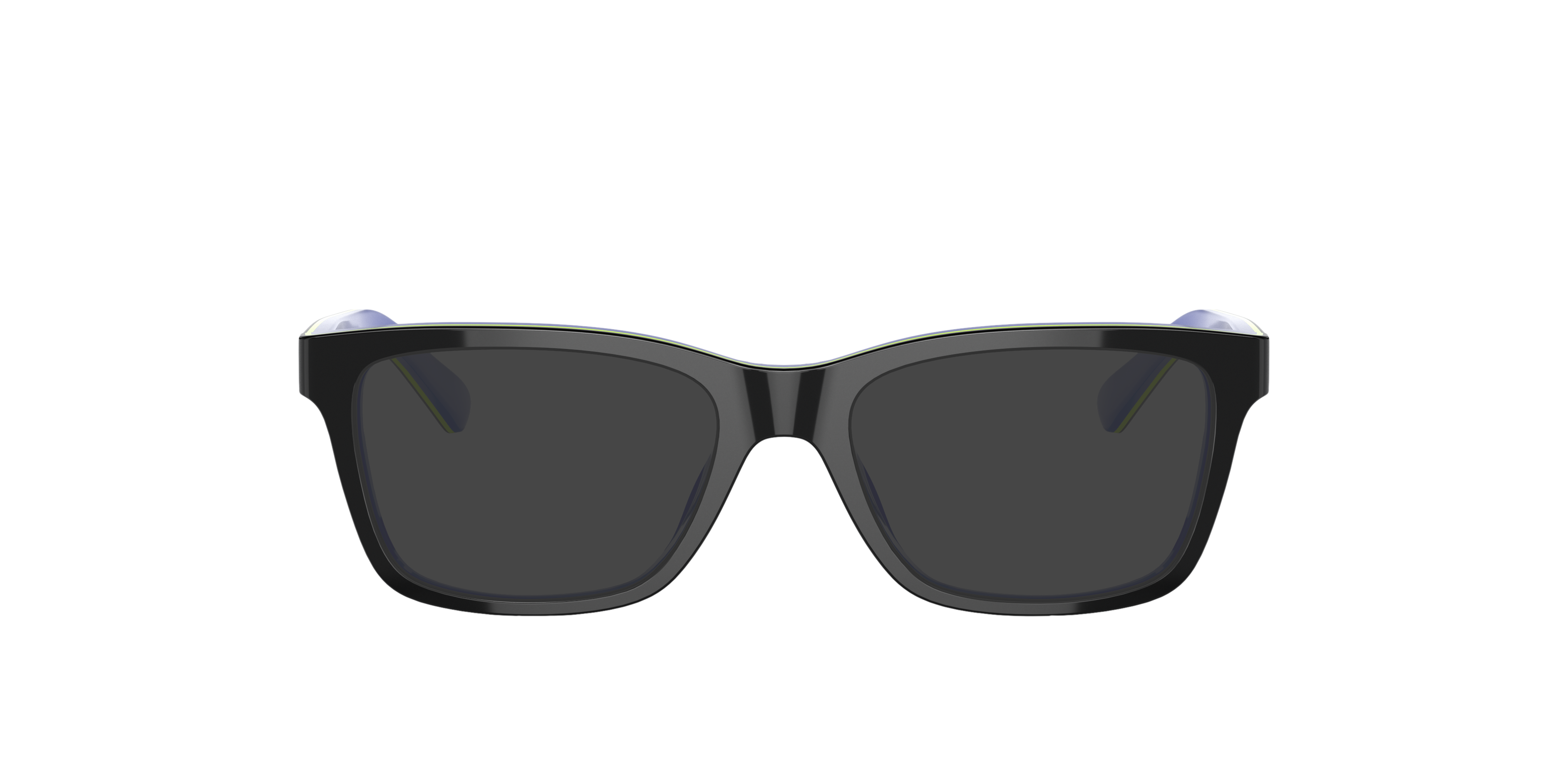 RB1536 Dunkelgrau auf Blau AcetatEyeglass Frames von B24, mit getönten Gläsern