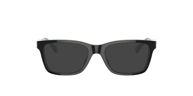 RB1536 Donkergrijs op blauw AcetaatEyeglass Frames van B24, met getinte lenzen