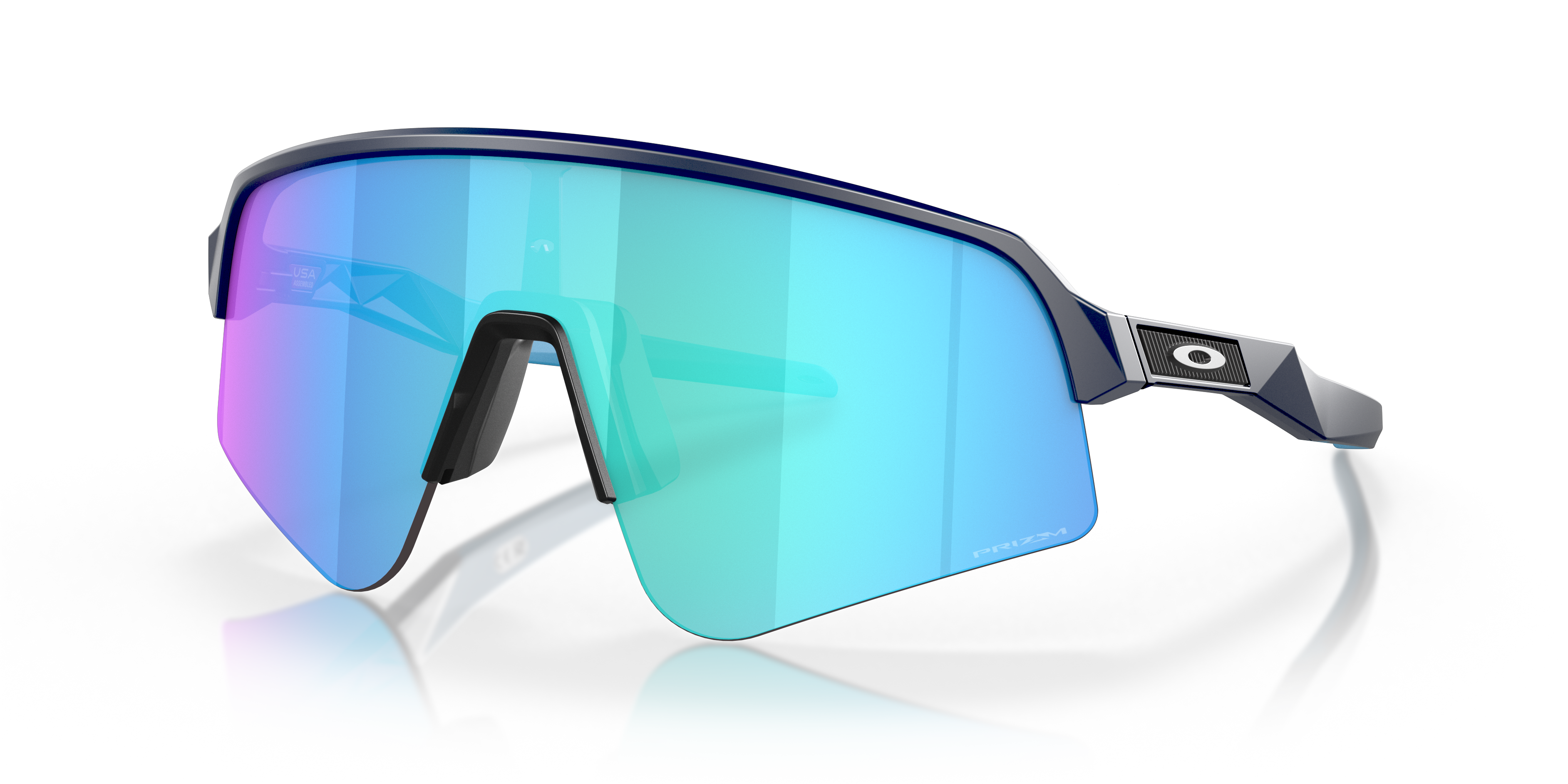 SUTRO LITE SWEEP Matt Marineblau KunststoffSunglass Frames von B24, Dreiviertelansicht