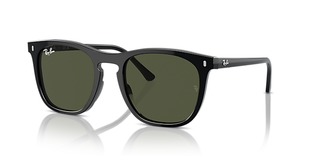 RB2210 Schwarz KunststoffSunglass Frames von B24, Dreiviertelansicht