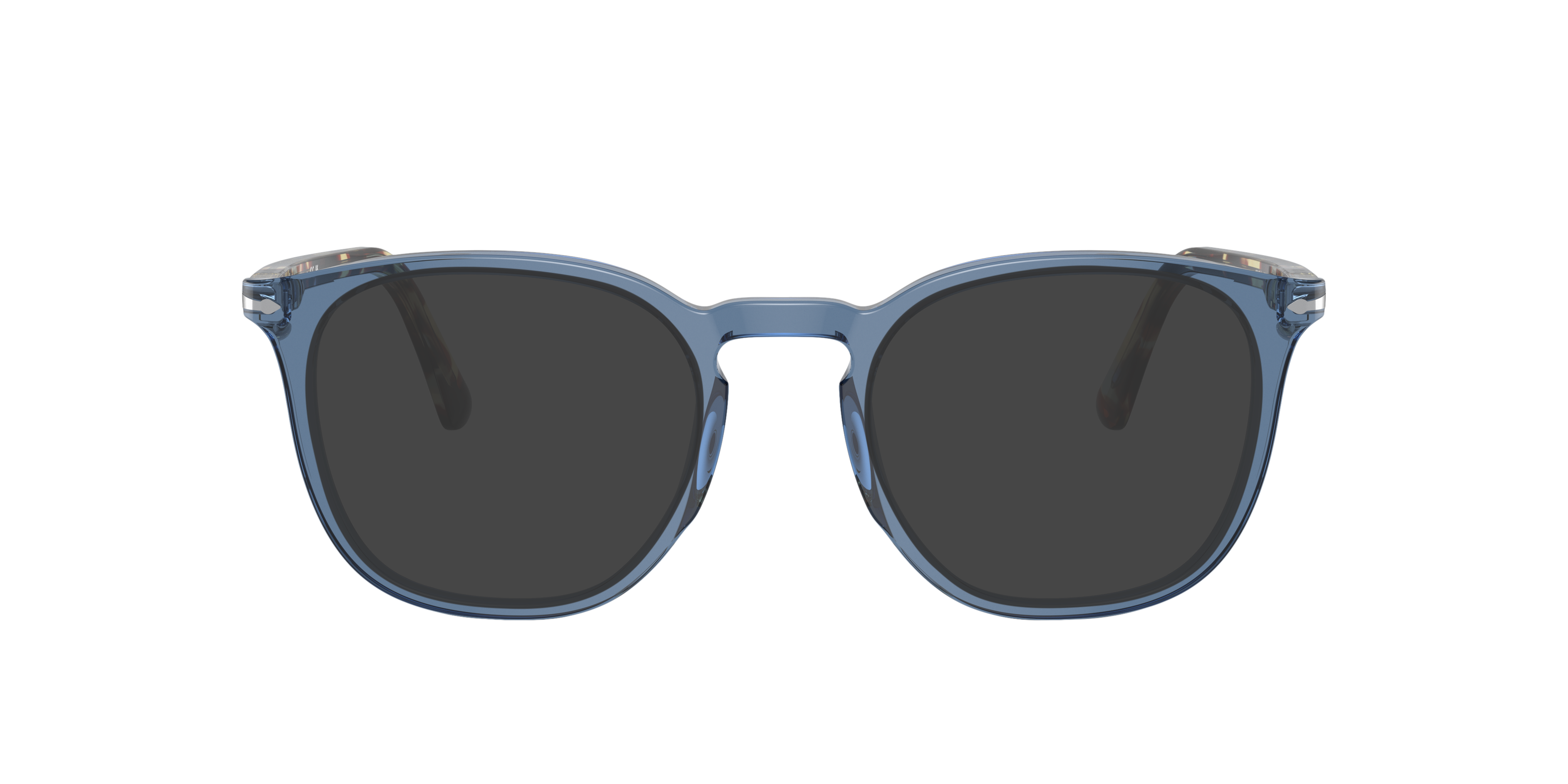 PO3318V Transparant Navy AcetaatEyeglass Frames van B24, met getinte lenzen