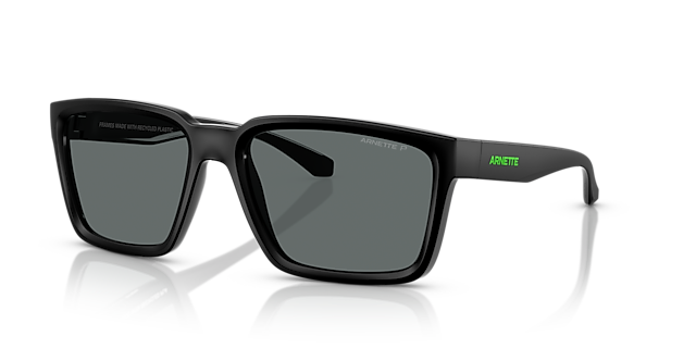 AN4346 Black Matte Top & Shiny KunststoffSunglass Frames von B24, Dreiviertelansicht