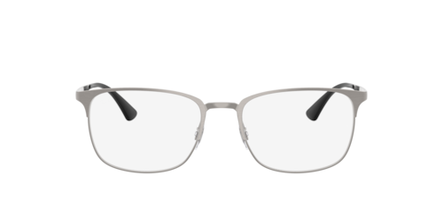 Ray-Ban - RB6421, Brushed Gunmetal/Black On Silver/Grey On Silver, Größe: Large