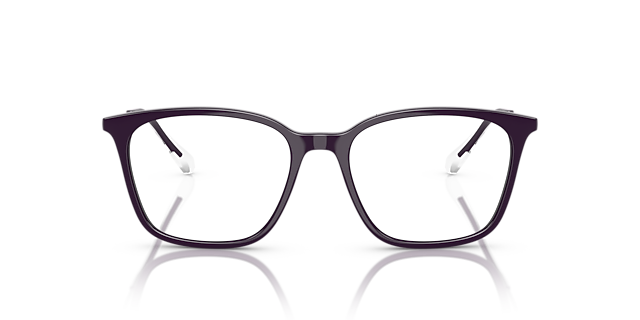 AX3120 Shiny Dark Purple KunststofEyeglass Frames van B24, Vooraanzicht