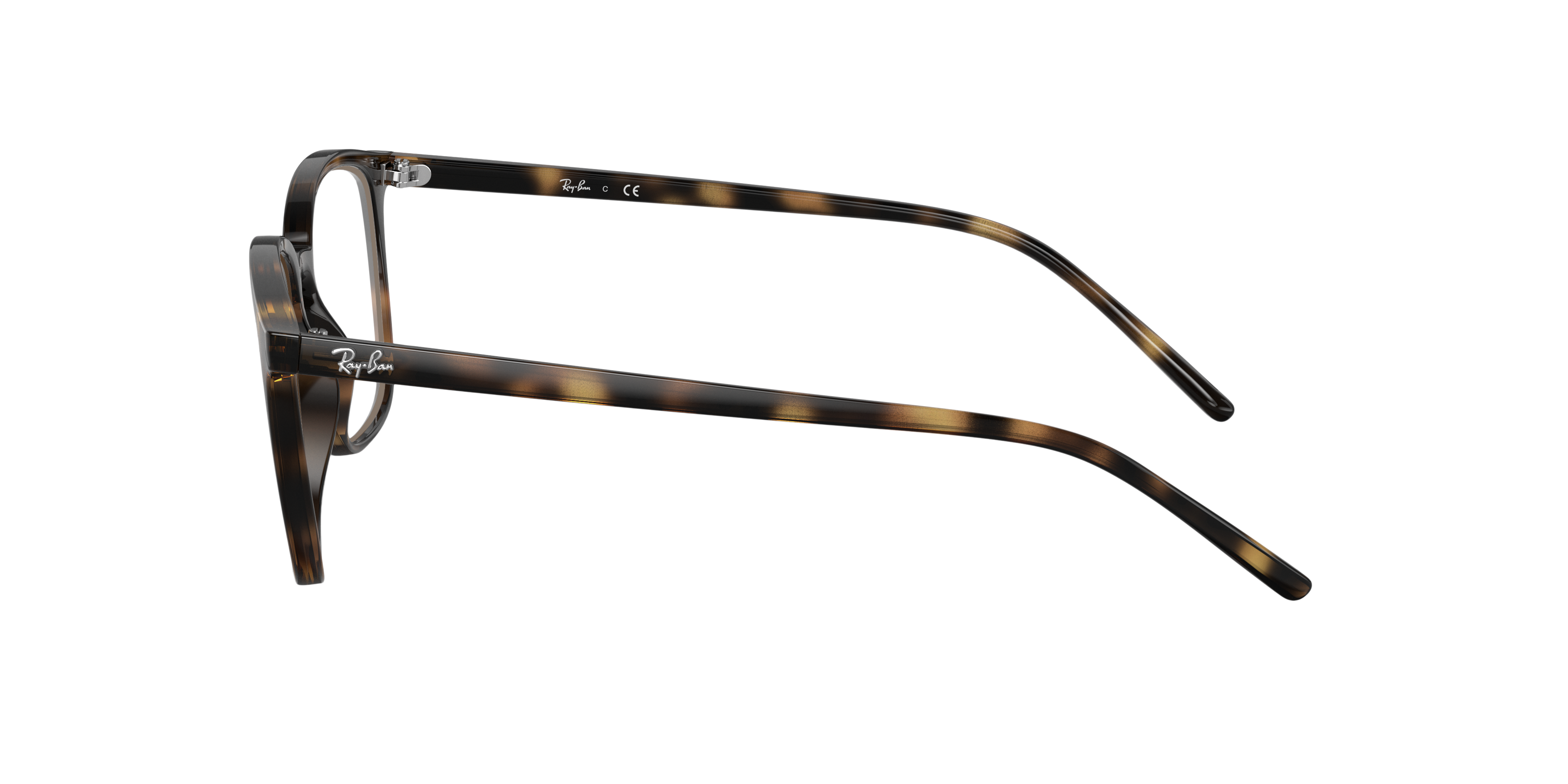 RB7185 Havana KunststofEyeglass Frames van B24, Zijaanzicht