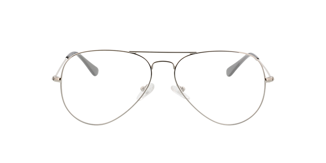 Manhattan Zilver MetaalEyeglass Frames van B24, Vooraanzicht