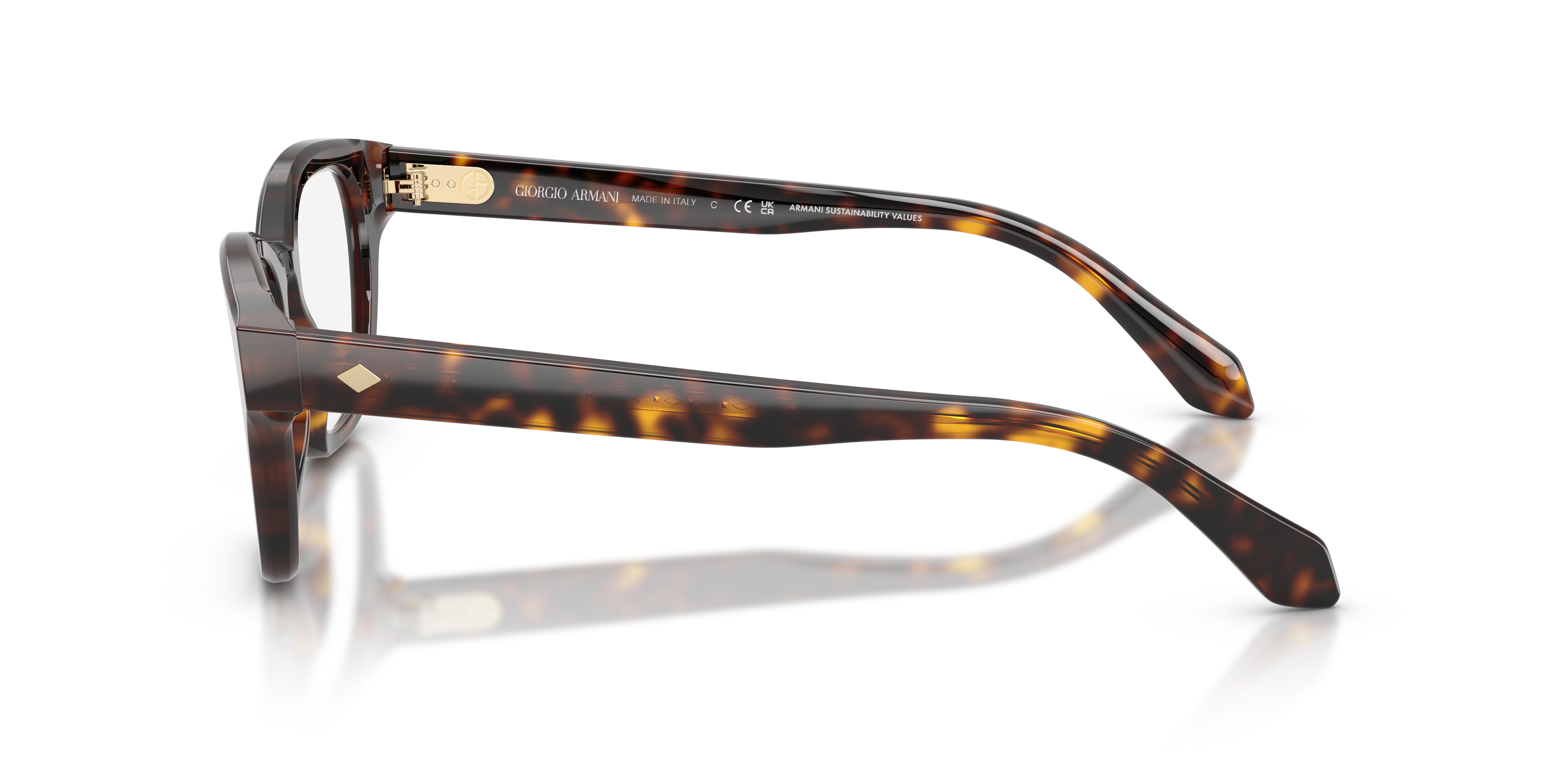 AR7274 Havana AcetatEyeglass Frames von B24, Seitenansicht