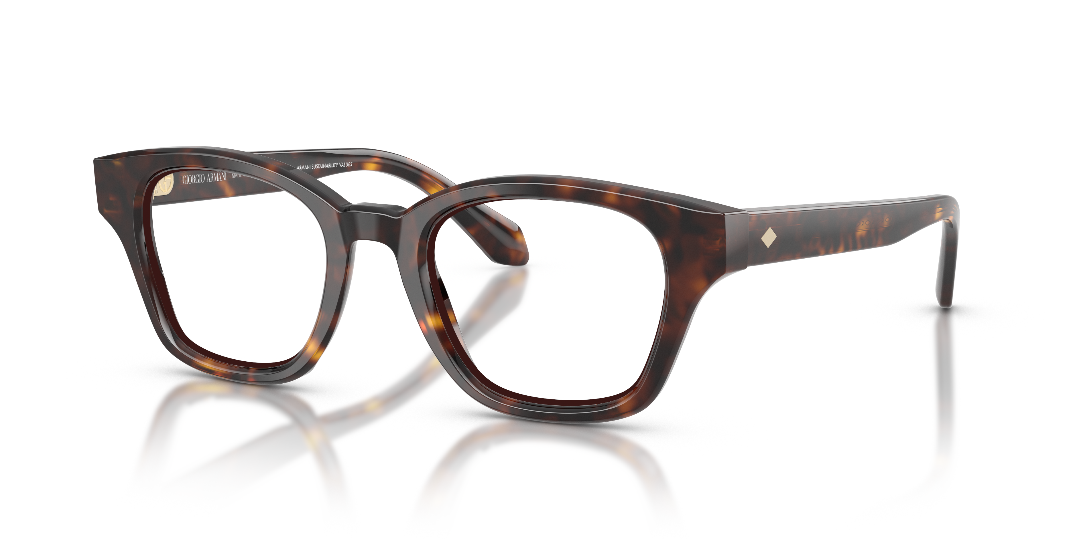 AR7274 Havana AcetatEyeglass Frames von B24, Dreiviertelansicht