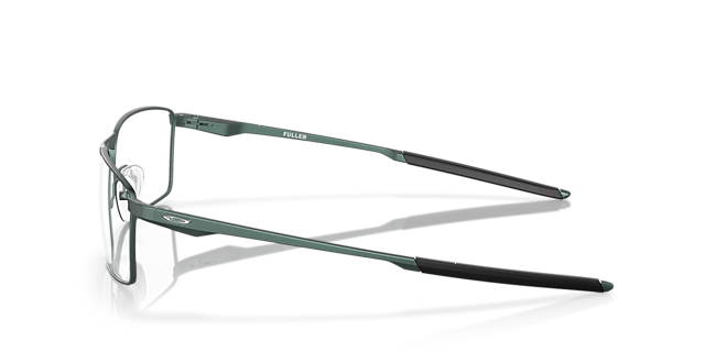 Fuller™ Dark Matte Silver & Blue Colorshift MetaalEyeglass Frames van B24, Zijaanzicht