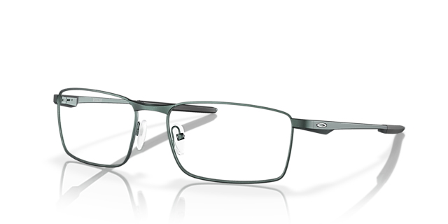 Fuller™ Dark Matte Silver & Blue Colorshift MetaalEyeglass Frames van B24, Hoekweergave
