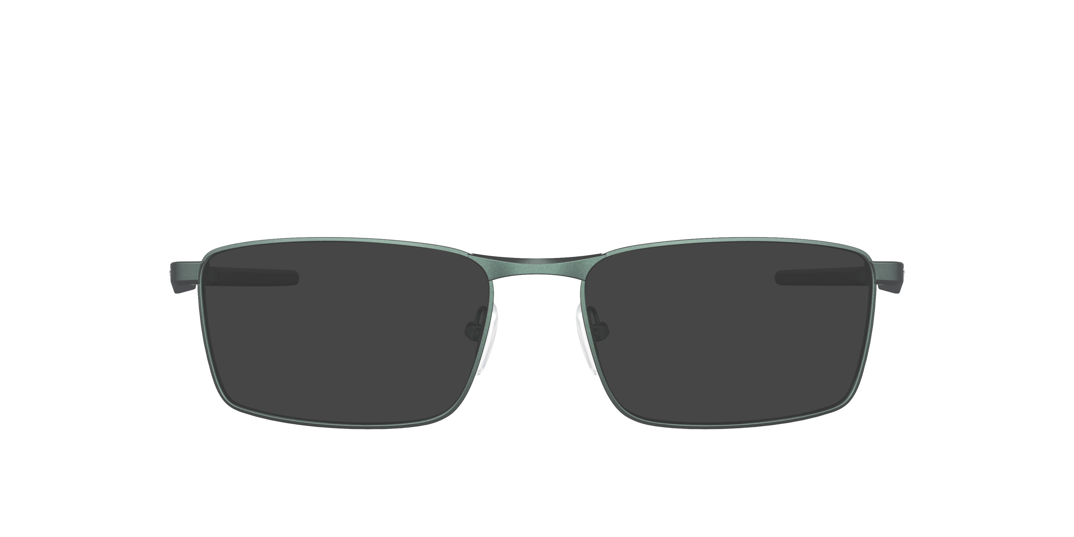 Fuller™ Dark Matte Silver & Blue Colorshift MetaalEyeglass Frames van B24, met getinte lenzen