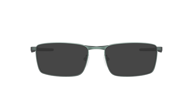 Fuller™ Dark Matte Silver & Blue Colorshift MetaalEyeglass Frames van B24, met getinte lenzen