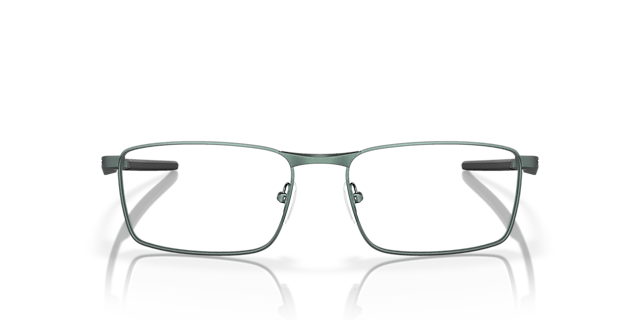 Fuller™ Dark Matte Silver & Blue Colorshift MetaalEyeglass Frames van B24, Vooraanzicht