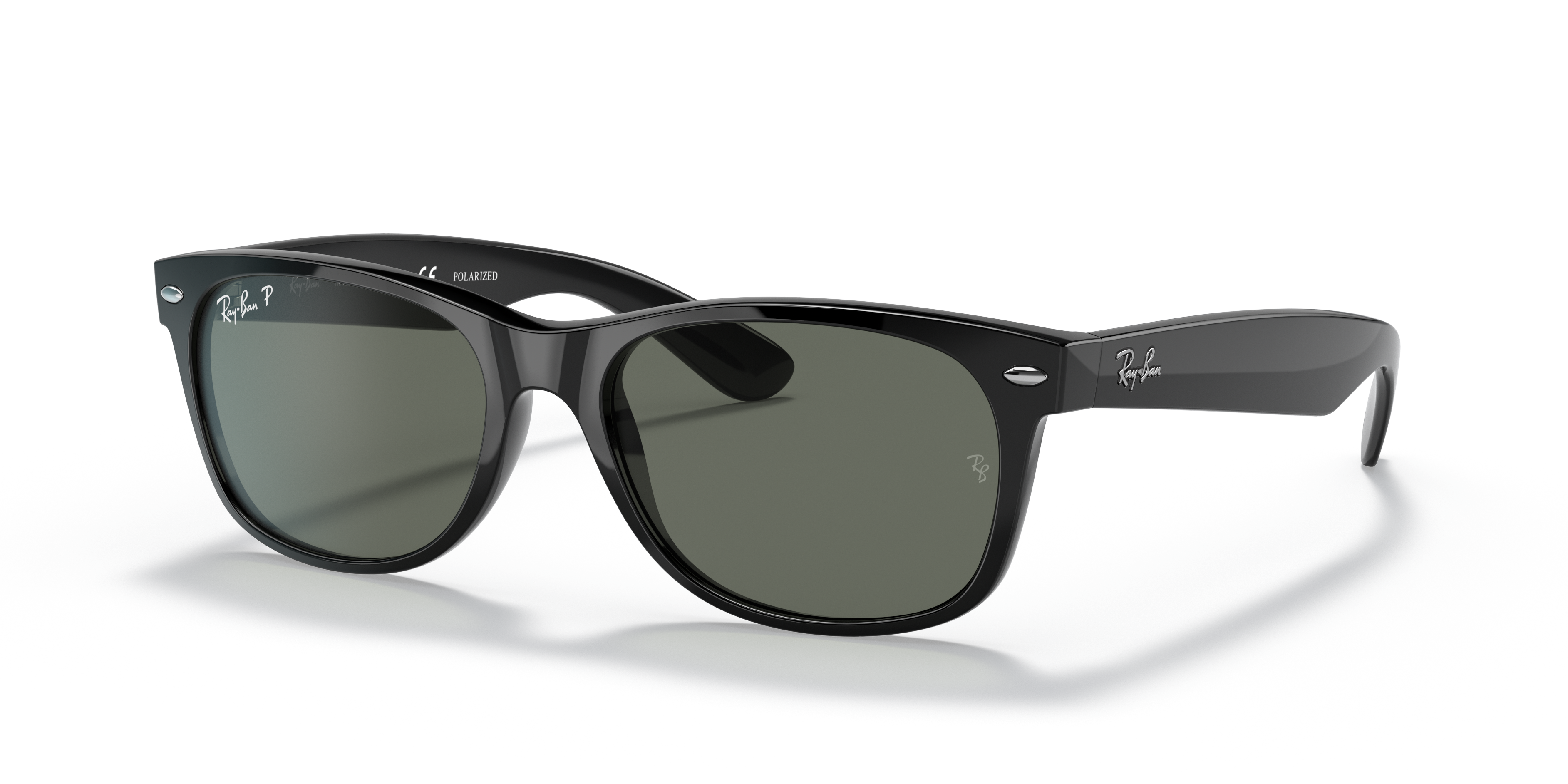 RB2132 Zwart KunststofSunglass Frames van B24, Hoekweergave