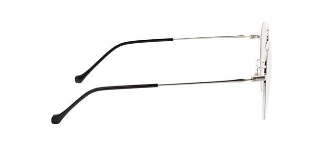 Eden Zwart & Zilver MetaalEyeglass Frames van B24, Zijaanzicht