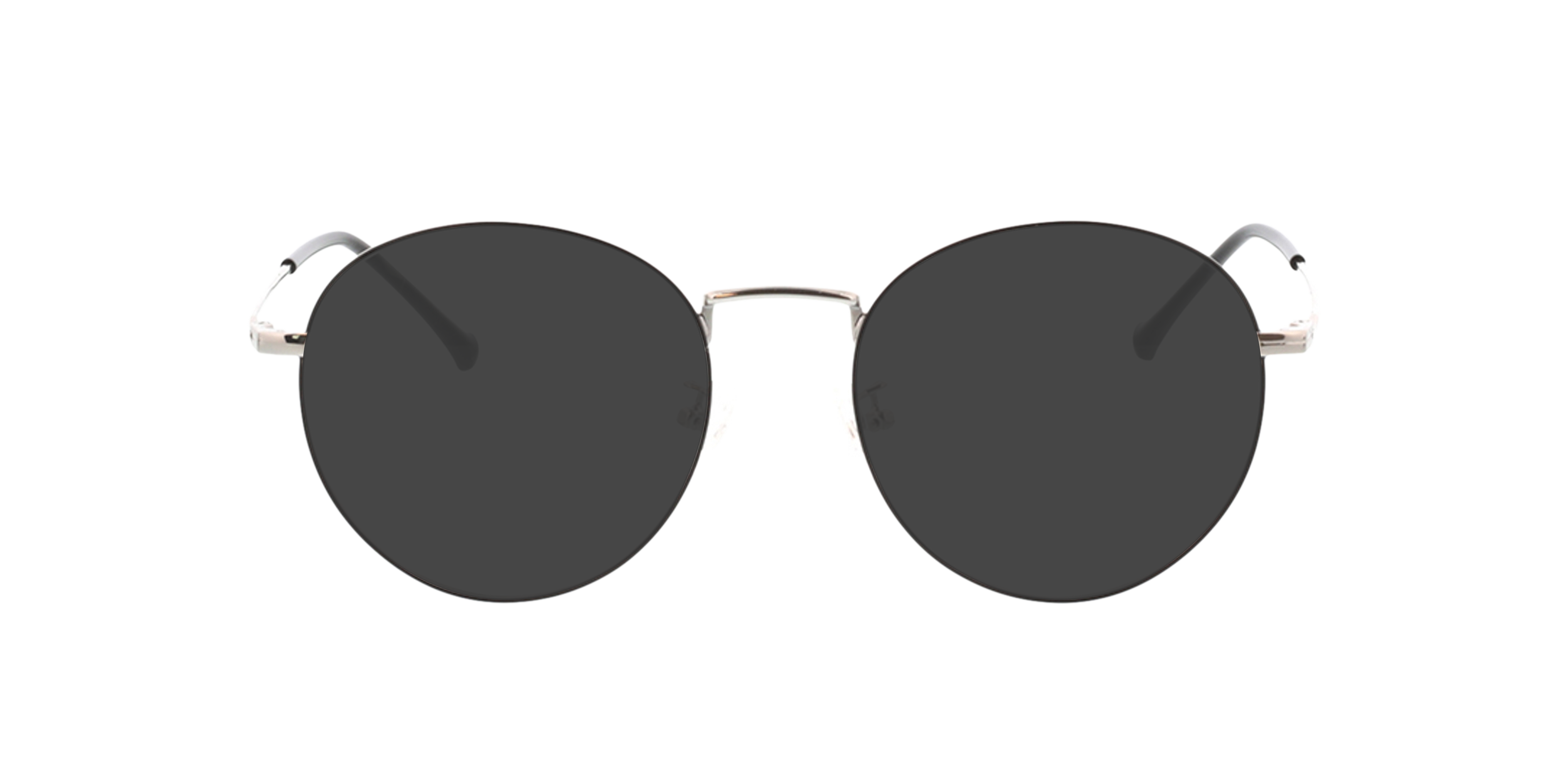 Eden Zwart & Zilver MetaalEyeglass Frames van B24, met getinte lenzen